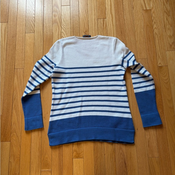 Saint James, Classic Knit Top, Blue & White, 100% cotton, size 6 - Picture 4 of 13